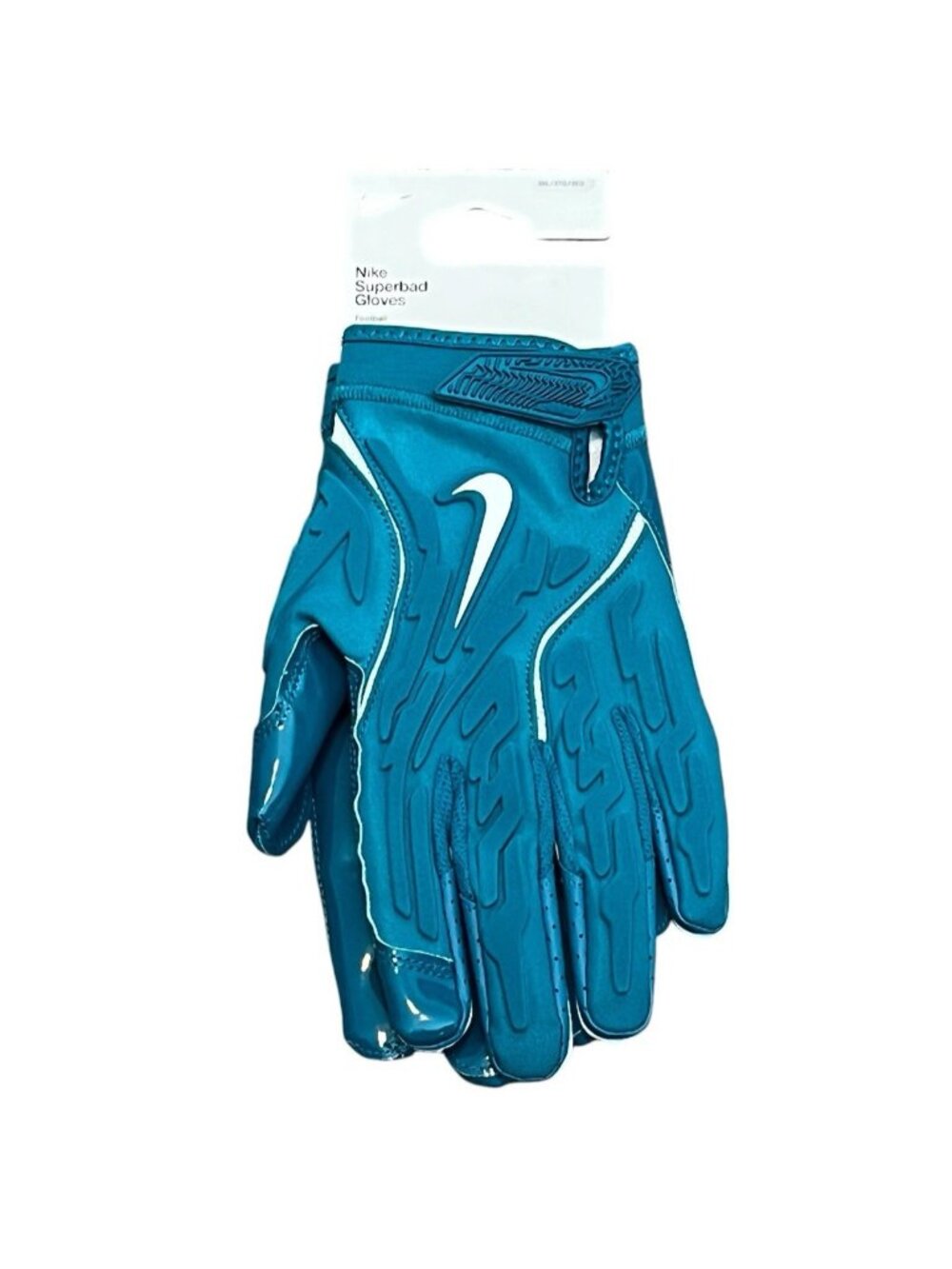 Nike Superbad 7.0 Football Gloves Teal Blue White HF0311-432 Size 3XL